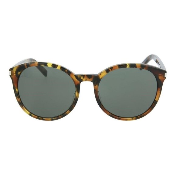 Saint Laurent Womens Round/Oval Avana Avana Grey Fashion Designer Eyewear - Picture 1 of 4
